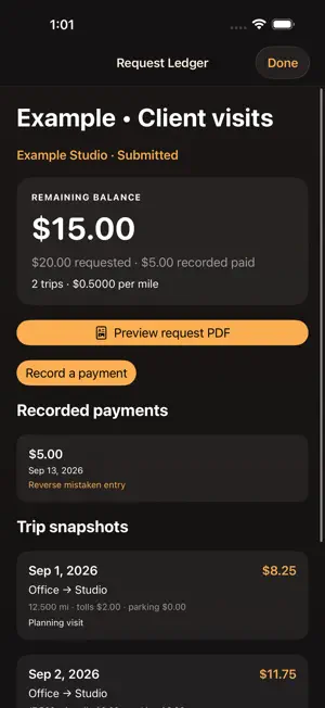 Mileglow: Mileage Tracker screenshot 2