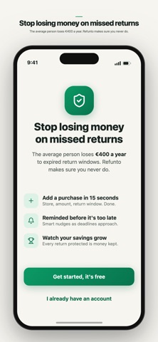 Refunto: Refund Tracker screenshot