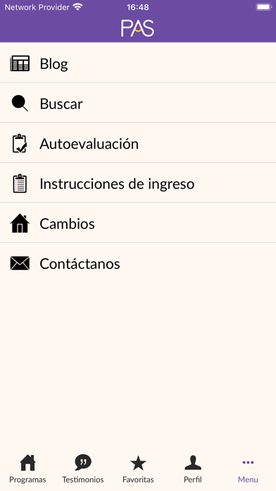 PAS:Psicología Autosustentable Screenshot