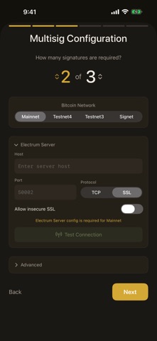 Birch Wallet: Bitcoin Multisig screenshot