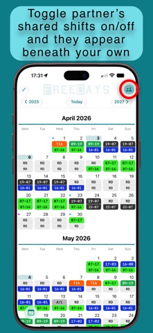 Freedays - Shift Calendar screenshot 3