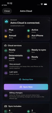 Astra - Life Organiser screenshot
