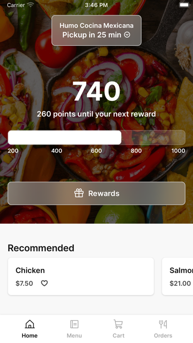 Humo Cocina Mexicana iPhone screenshot 1 - Food & Drink app