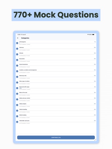 Driving Theory Pass 4 In 1 Kit iPad screenshot