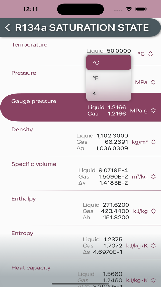 #3. Refrigerant Tables (iOS) By: Irving Josue Cortes Iturriaga