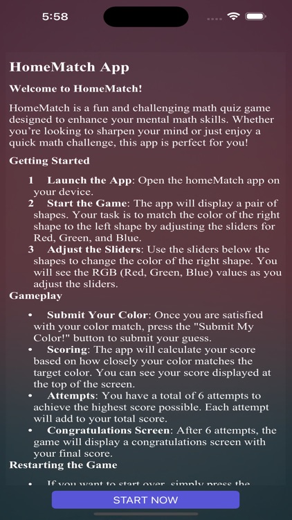 Color Matching Challenge