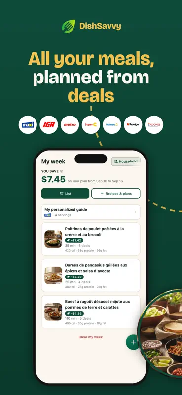 DishSavvy: Recipes & Deals screenshot 1 of 7