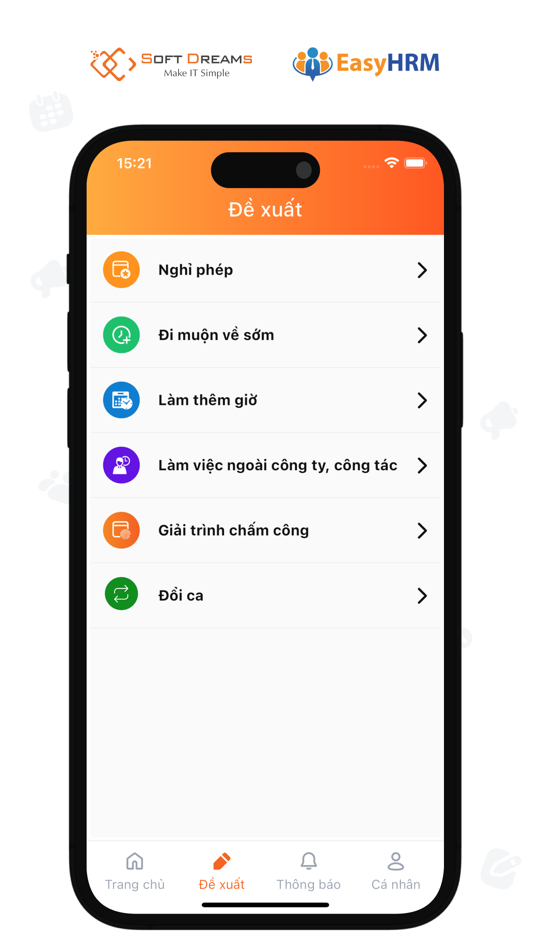 #3. EasyHRM (iOS) By: SOFTDREAMS TECHNOLOGY INVESTMENT AND TRADING JOINT STOCK COMPANY