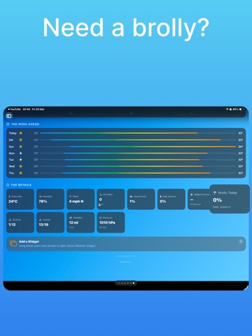 Braw Weather: Scots Forecast iPad screenshot