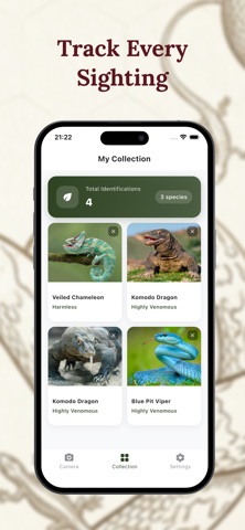 Snake Identifier & Reptile AI iPhone screenshot