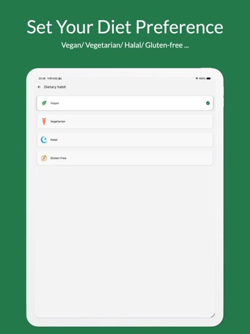 Foodfit Japan: Can I eat this? iPad screenshot