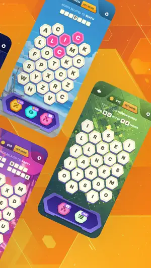 Hexagonal Word Search screenshot 2
