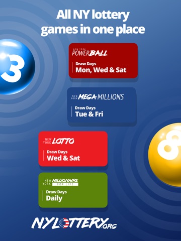 New York Lottery Numbers iPad screenshot