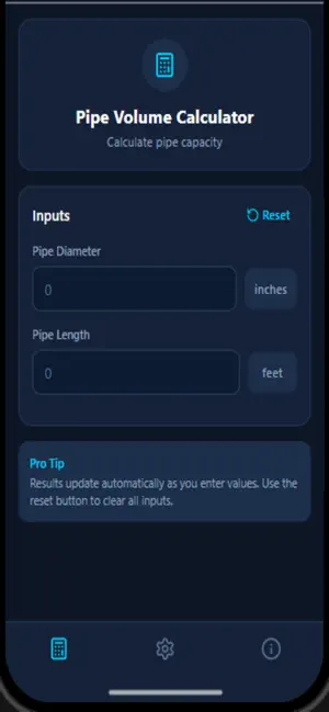 Tiny Plumbing Calculators screenshot 2