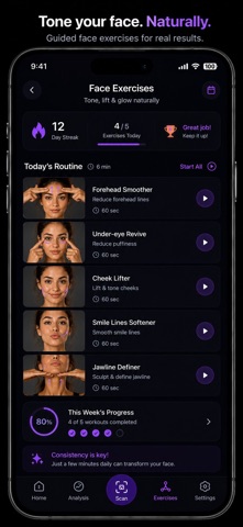 FaceAI — Face Yoga & Exercises Screenshot 5 of 8