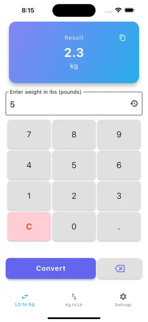 Lbs to Kg Converter screenshot 4