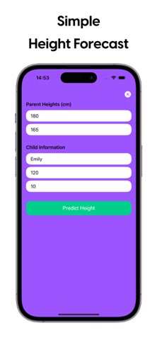 Height Predictor App screenshot