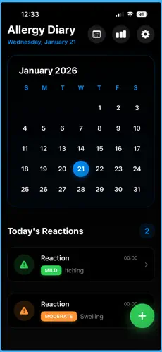 Allergy Diary Screenshot 4