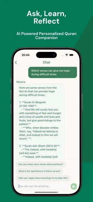 Quran Explorer AI Chat: Mavera screenshot 2