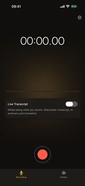 Sprechly: Recorder & KI screenshot 1