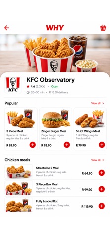WHY Food iPhone screenshot 2