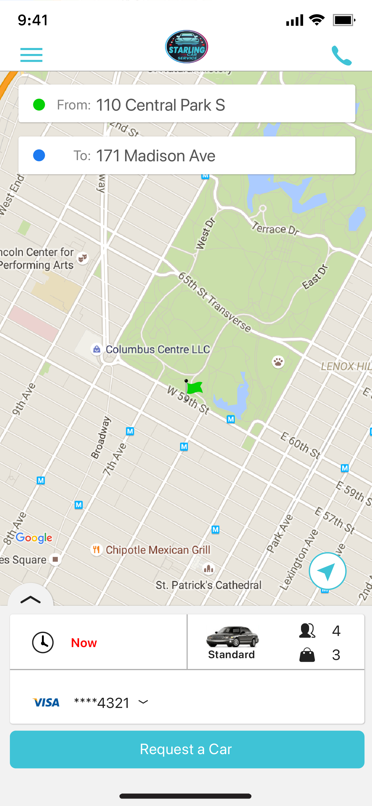 Starling Car Service screenshot 3