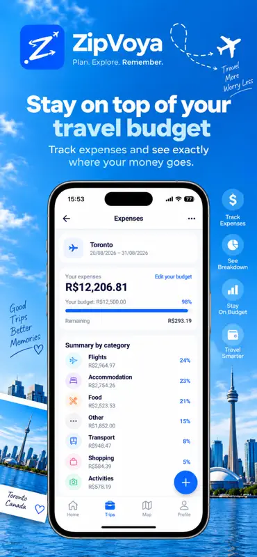 ZipVoya: Planejar Viagens screenshot 2 of 8