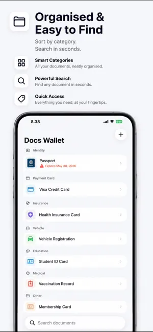 Docs Wallet screenshot 2