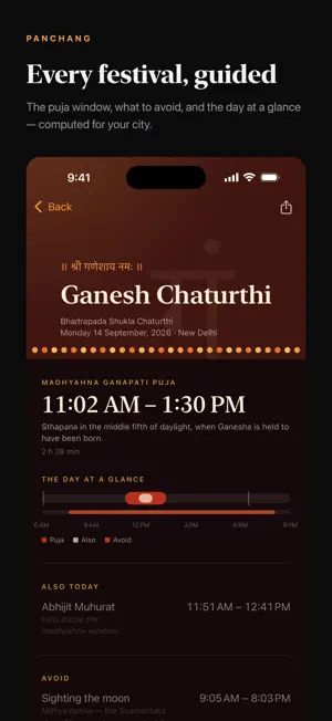 Panchang – Hindu Calendar screenshot 1
