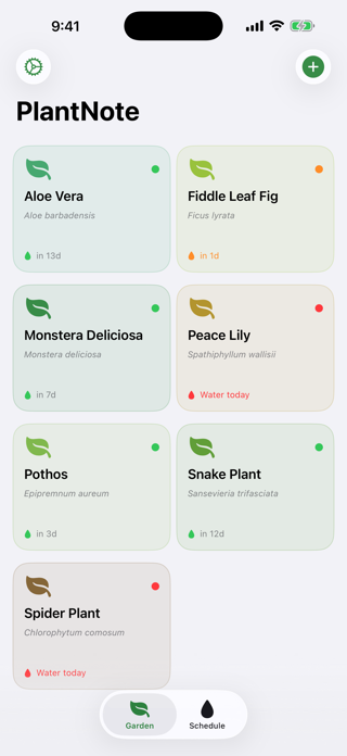 PlantNote Care Screenshot 1 of 3