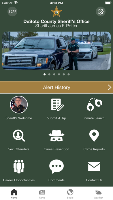 DeSoto County Sheriff Screenshot