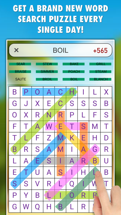 Screenshot 1 of Word Search Daily 2950+ App