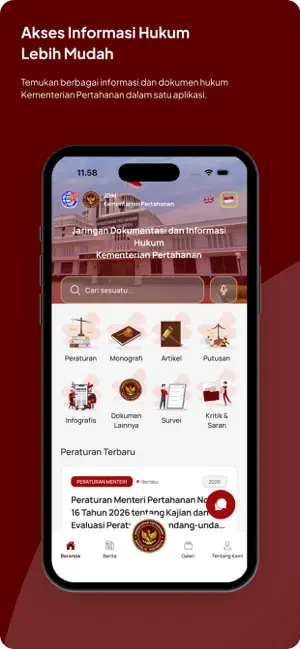 JDIH Kementerian Pertahanan screenshot 2