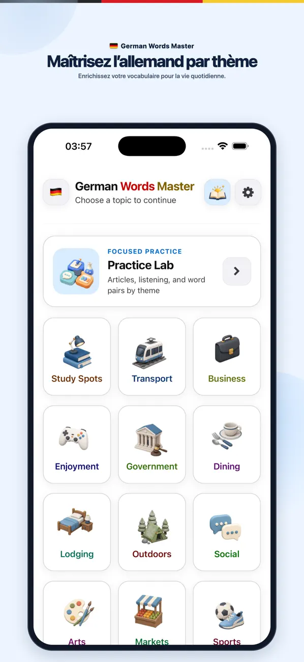 Screenshot #1 pour German Words Master