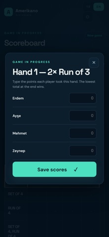 Big Americano Scoreboard Screenshot 2 of 3