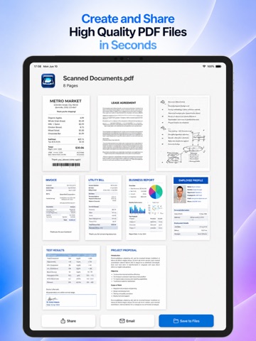 FiriScan: PDF Document Scanner iPad screenshot