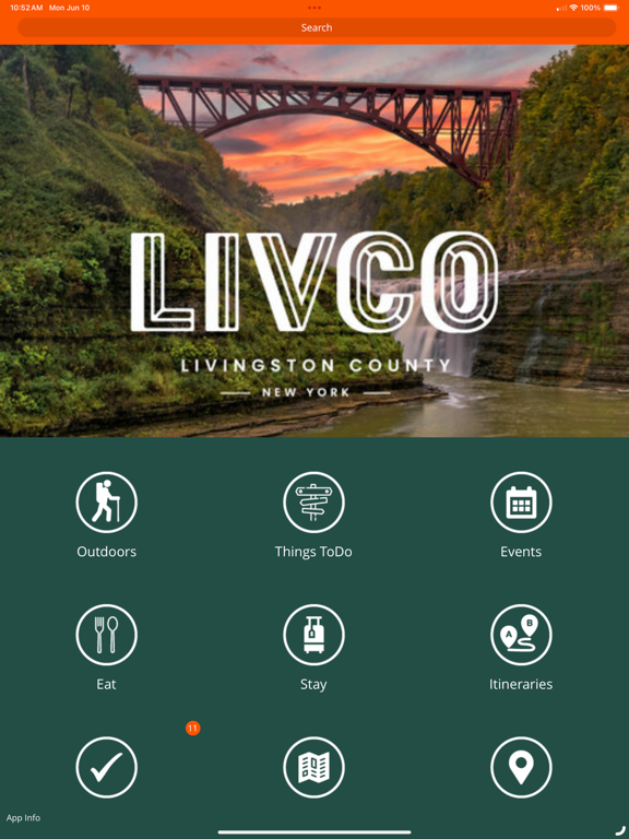 Visit LivCo iPad screenshot 1 - Travel app