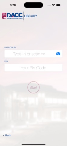 DACC Library Checkout screenshot