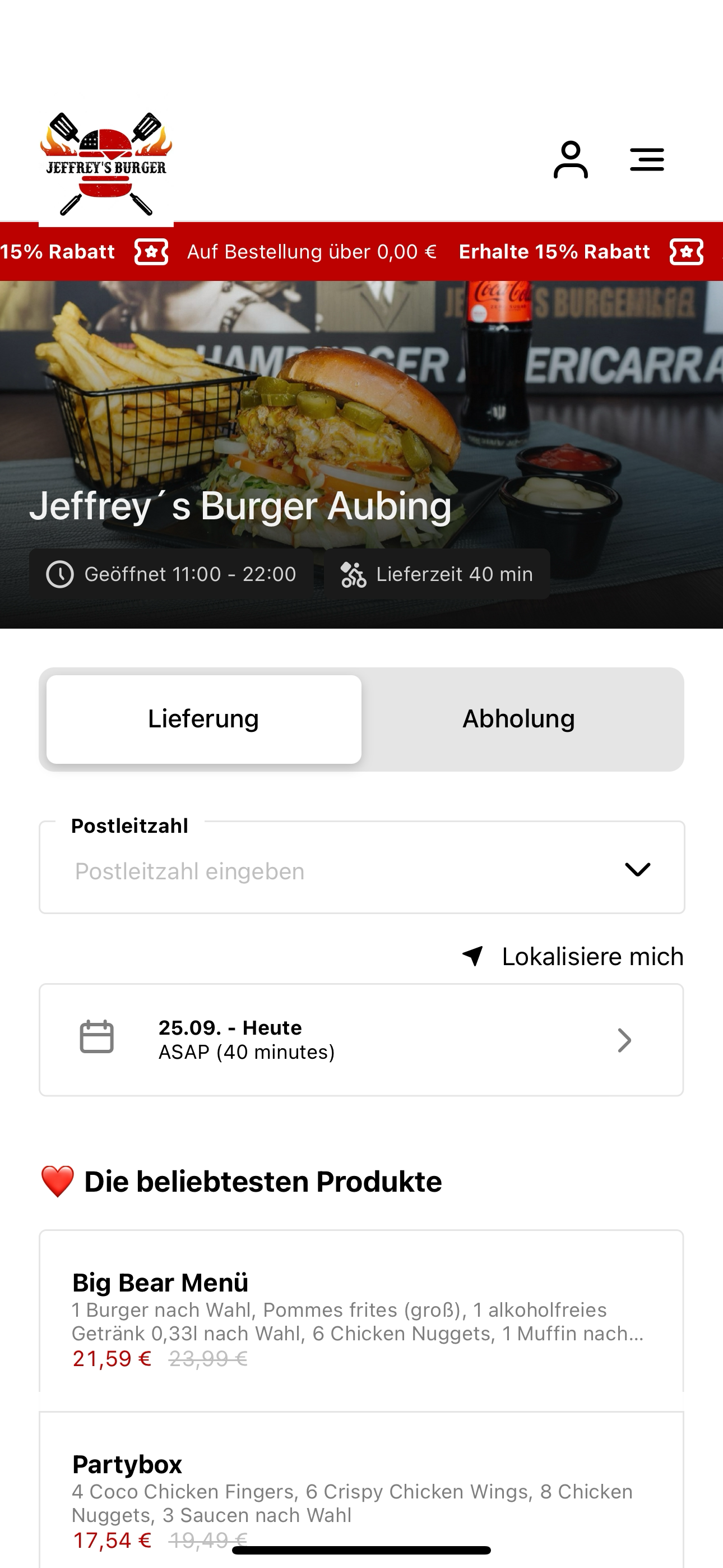 Jeffrey´s Burger Aubing