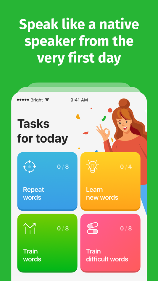 #8. Bright - English for beginners (iOS) 由: Language Apps Limited