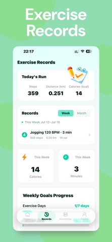 Slow Jogging Metronome iPhone screenshot