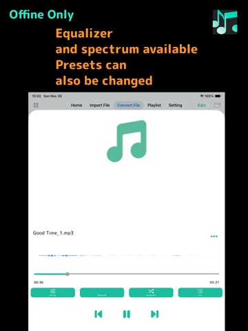 MP3 Converter Mpeg MusicMelody iPad screenshot