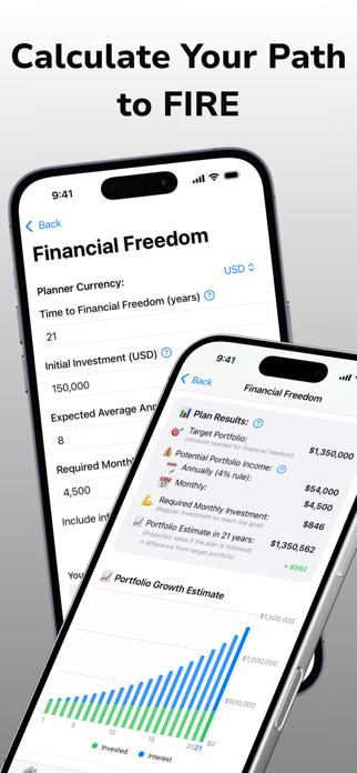 Profiro: FIRE & Budget Planner Screenshot 3 of 6