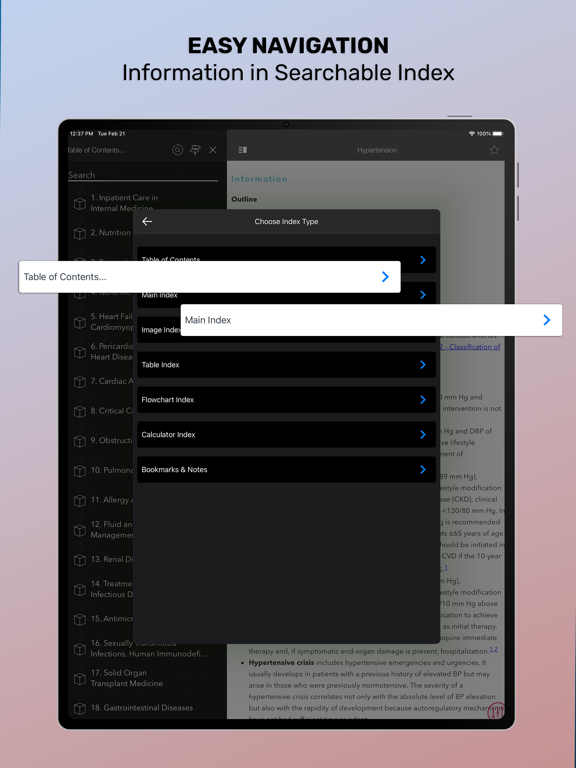 Washington Manual Medical Ther iPad screenshot 6 - Medical app