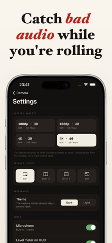 Duomo: Dual Camera Recorder iPhone screenshot
