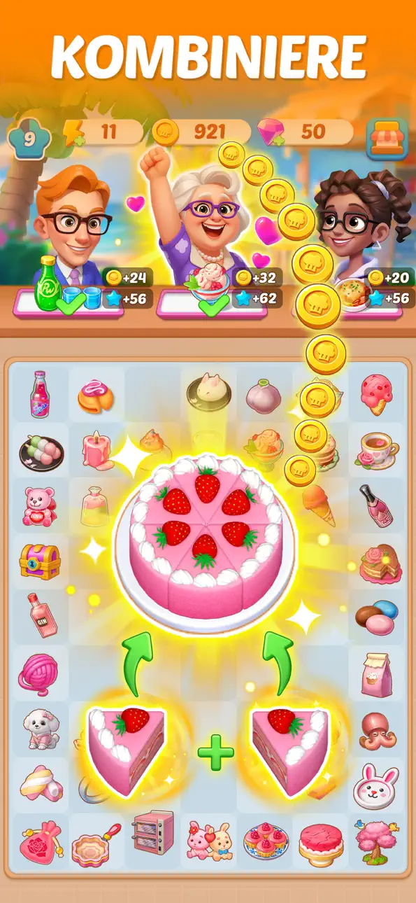 Merge Cooking® iOS Mod IPA screenshot 1 - iOS game interface