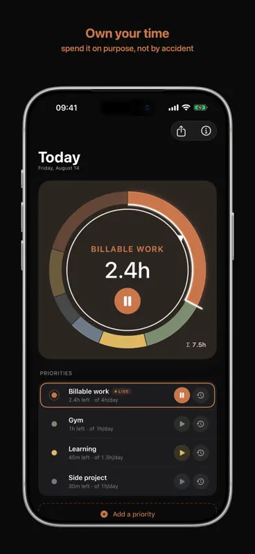 OwnTime. screenshot 3 of 3