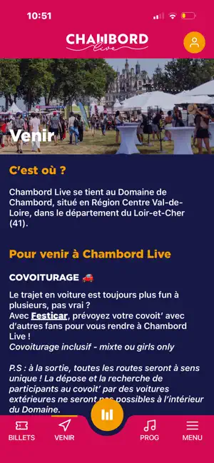Chambord Live 2026 iPhone screenshot 4