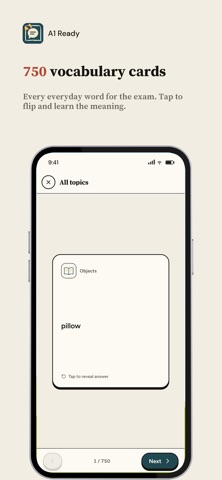 A1 Ready: A1 English Test iPhone screenshot