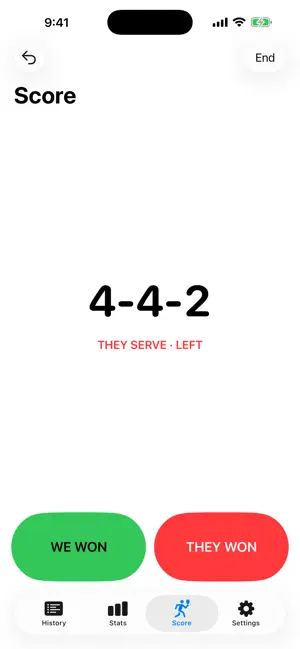 AF Pickleball Scorekeeper screenshot 1